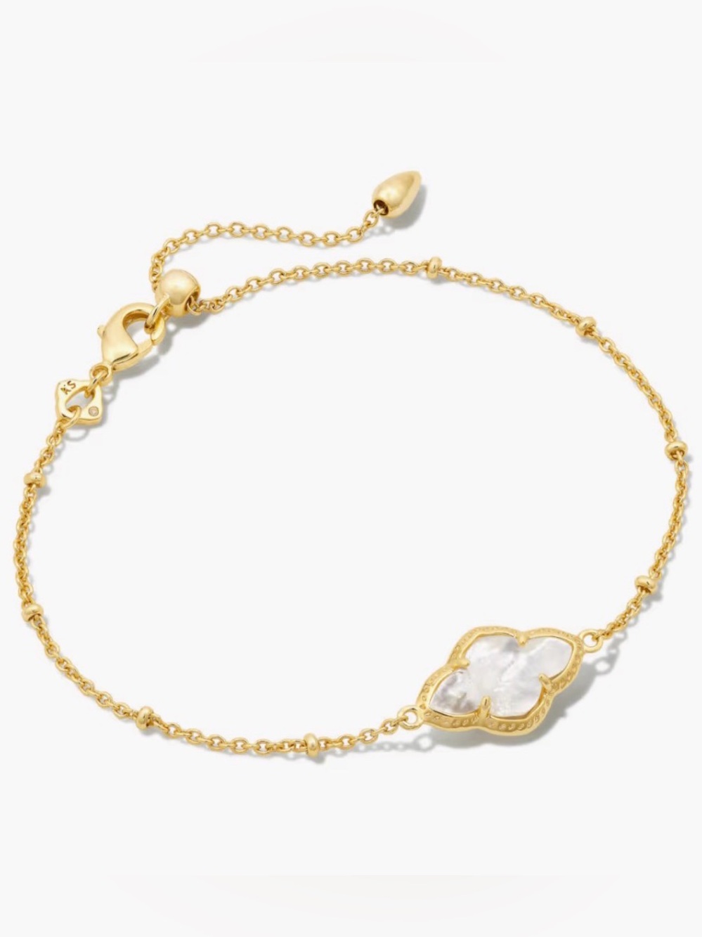 Kendra Scott Abbie Gold Satellite Chain
Bracelet in Ivory Mother-of-Pearl